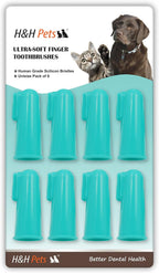 H&H Pets Dog Finger Toothbrushes - Professional Pet Finger Dental Brush Set for Dogs Puppies Cats, Soft Bristles, Size Small 4 Count-Silicon - Image 11