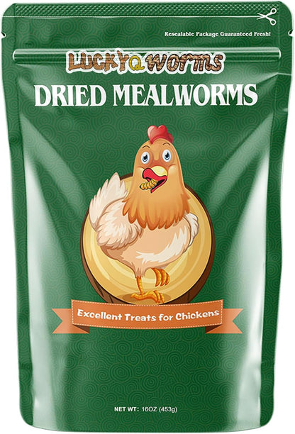 20lbs Mealworms, High-Protein Dried Mealworms for Birds, Chickens, Turtles, Fish, Hamsters and Hedgehogs, Non-GMO and Chemical Free, All Natural Animal Feed - Image 14