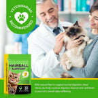 Hairball Treatment for Cats, Hairball Remedy Treats Chews, Cat Furball Treatment, Prevent Hairballs for Indoor Cats, Supports Skin & Coat, Vitamins for Digestion, Chicken Flavor (30 Day Supply) - Image 9