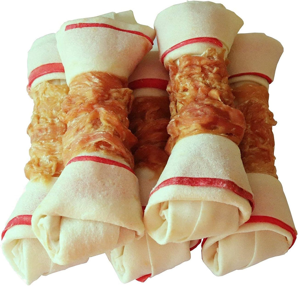 Pawant chicken wrapped rawhide bones dog treats front view packaging