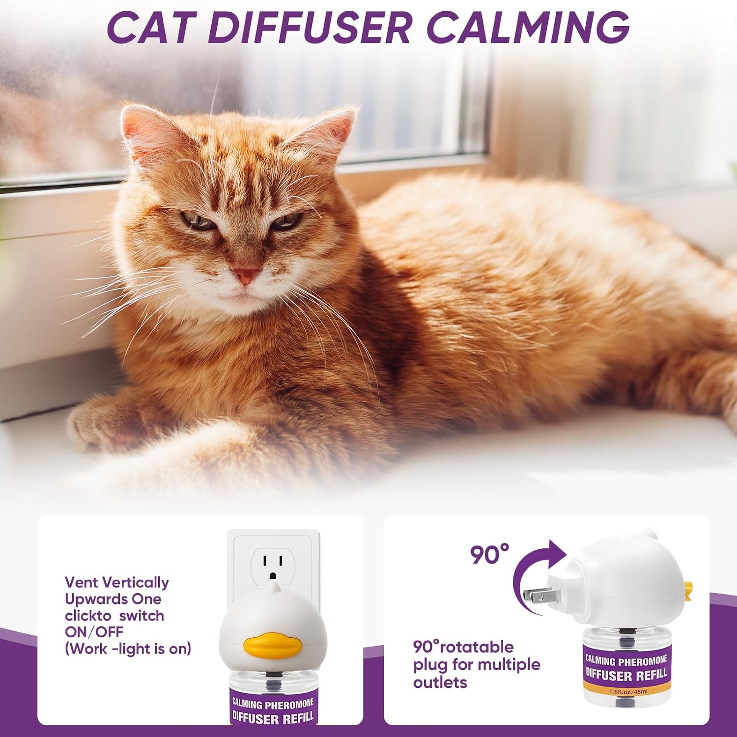 Nakesy authentic USA imported pet calming starter set for large room behavior management