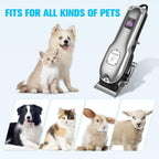 Gooad heavy duty dog clippers kit with included guide combs and accessories.