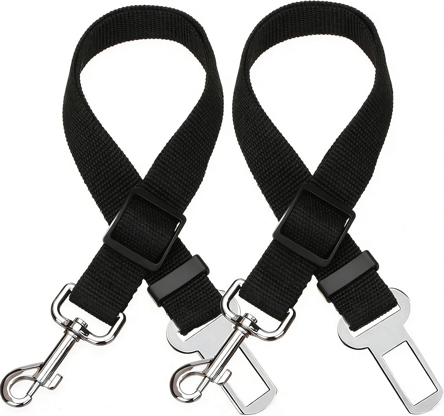 Elisel Elisel 2 Packs Adjustable Length Pet Dog Cat car seat Belt Pet seat Belt Pet Accessories for Dogs Cats and Pets (Black Pink) - Image 12