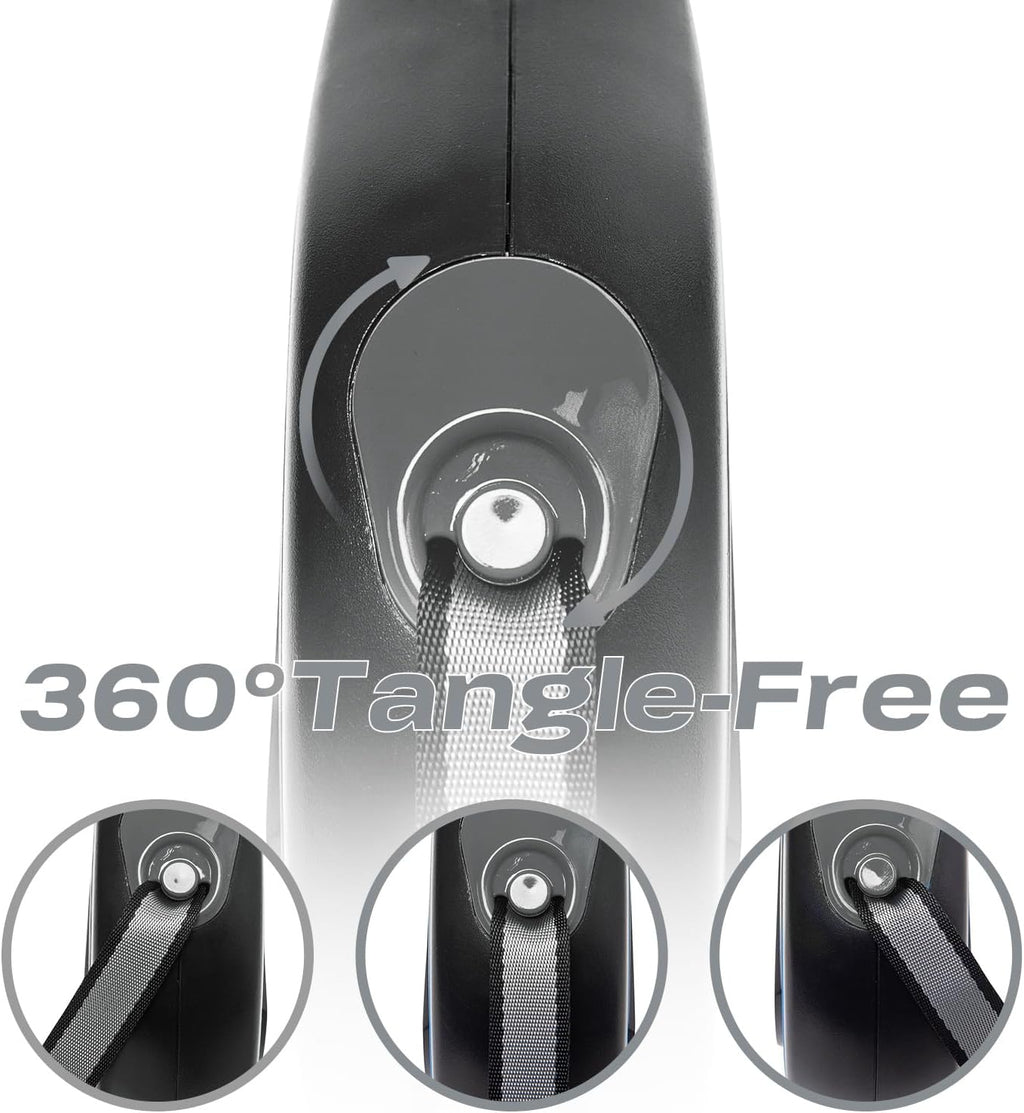Close up of the 360 degree tangle free swivel hook on Pina pet leash