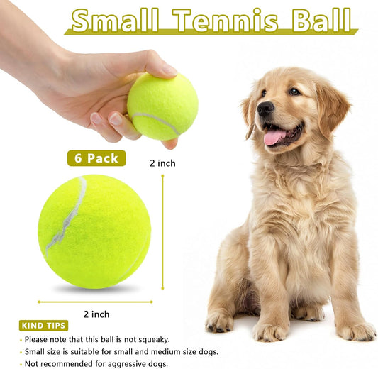 Magicorange 2 inch colorful dog tennis balls in mesh bag