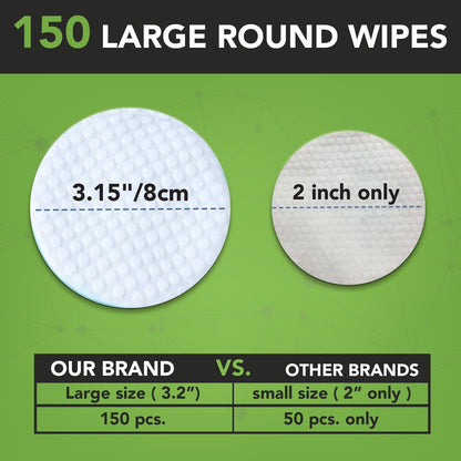Textured pad of Noveha dog ear cleaner wipes