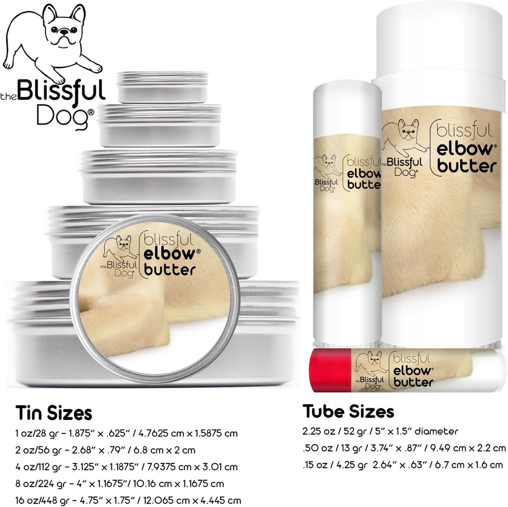 Authentic The Blissful Dog moisturizing stick side view.