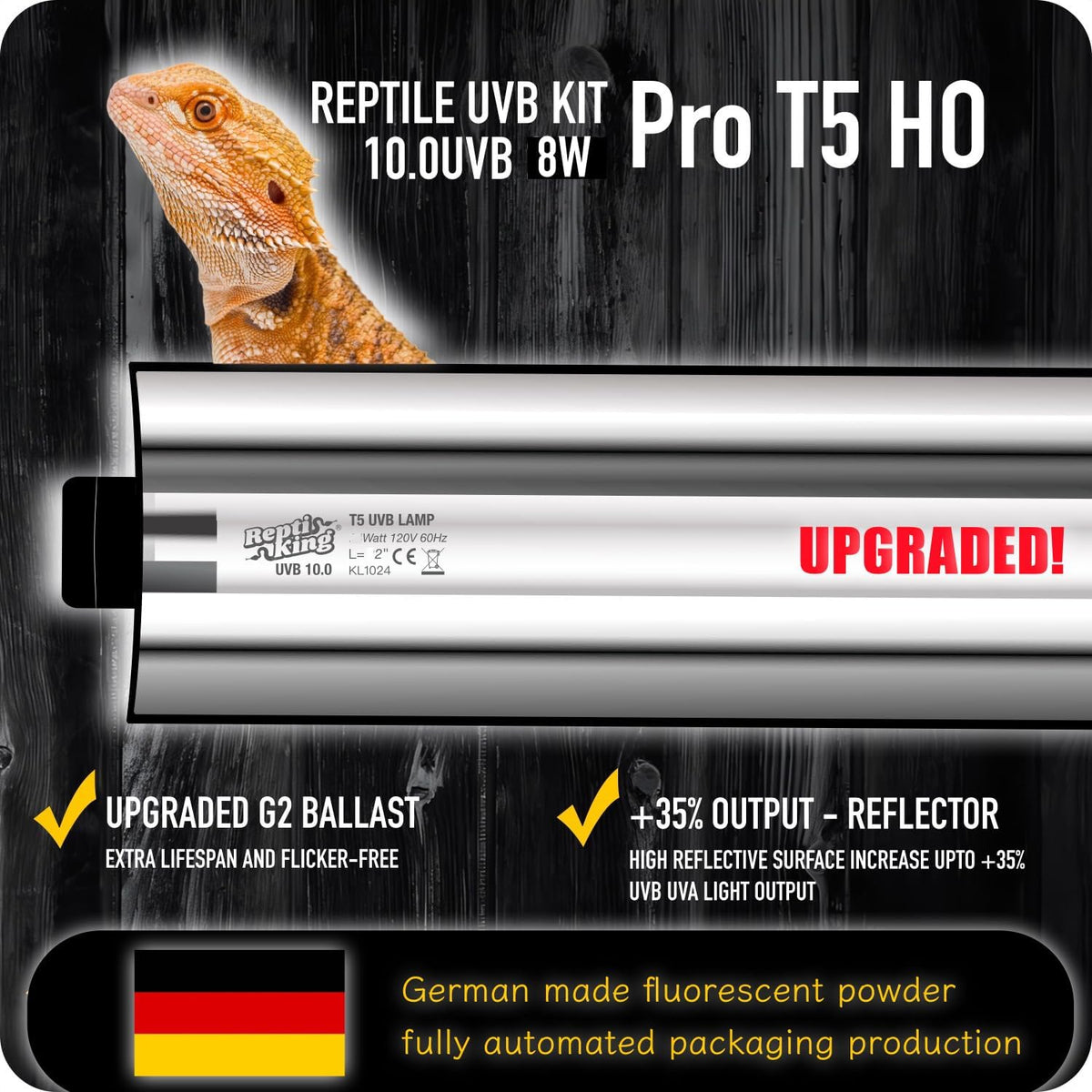 ReptiKing terrarium lighting equipment for bearded dragons and tortoises