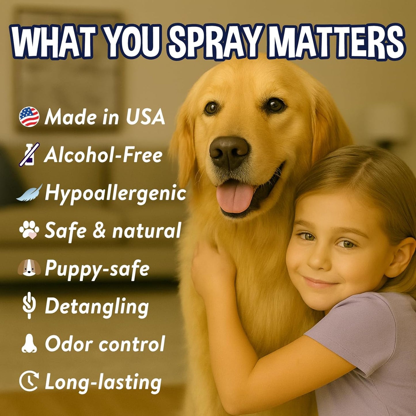 Dog being groomed with Bodhi Dog waterless shampoo