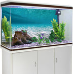 AWERT vinyl aquarium background showing the smooth non-glare matte texture quality
