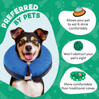 Adjustable hook and loop strap closure on Bencmate protective collar