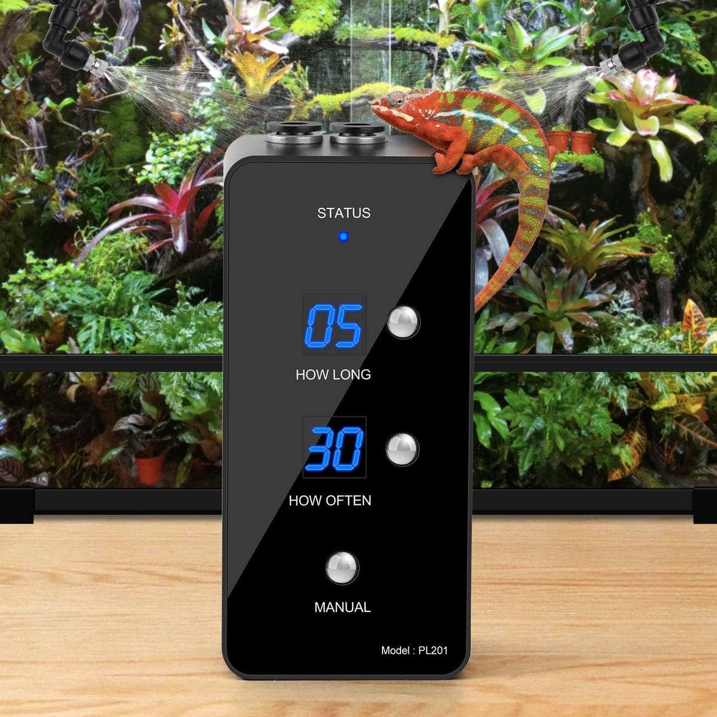 Moistenland WiFi reptile mister box and packaging