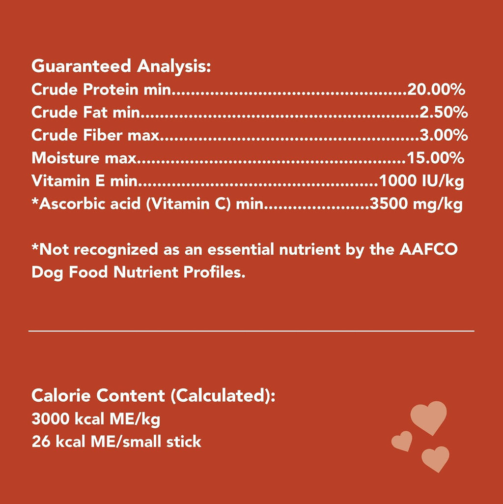 Get Naked functional pet treats nutritional facts and calorie count details