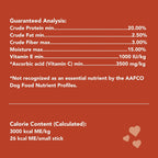 Get Naked functional pet treats nutritional facts and calorie count details
