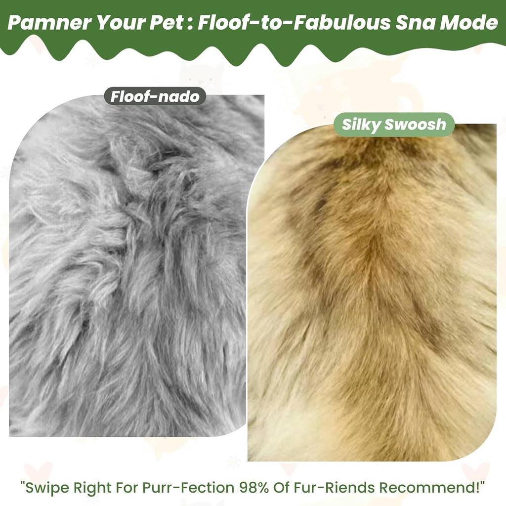 The self-cleaning mechanism pushing hair off the pet comb surface.