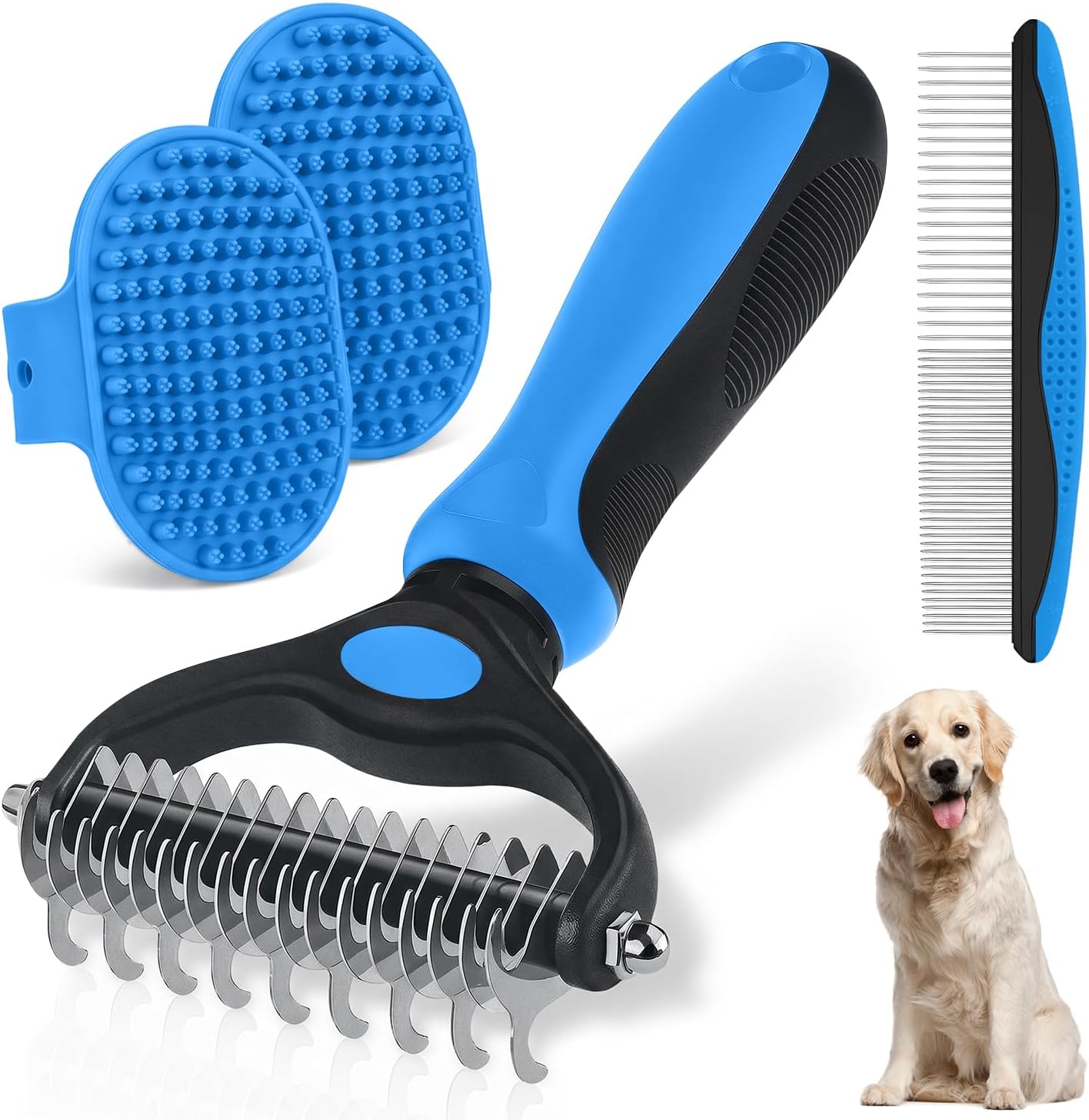 Neyakopaw 4-in-1 pet grooming kit professional tools front view