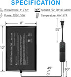 Pymeter under tank heater with digital thermostat control