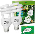 Lucky Herp tropical reptile UVB light bulb front view of the two pack packaging.