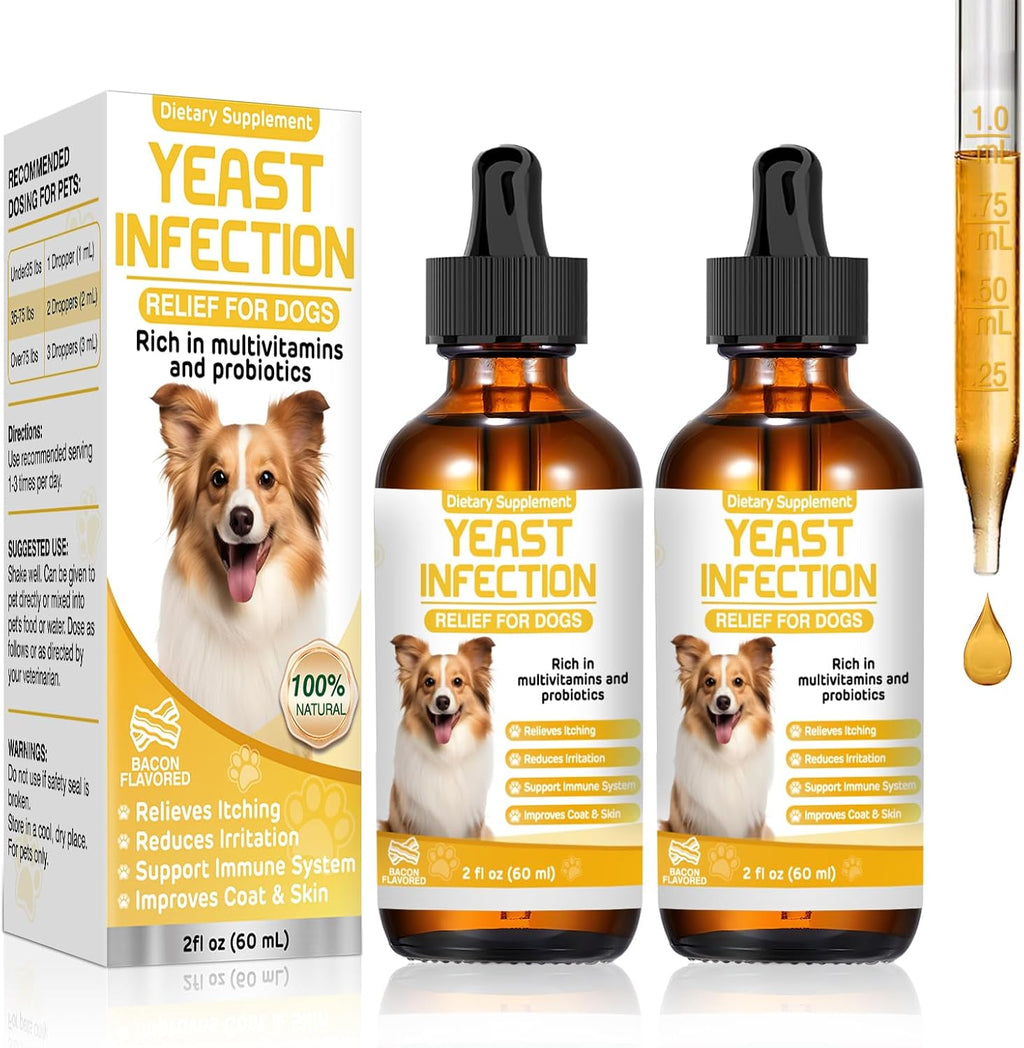 ZZTRMY Yeast Infection Treatment for Dogs front view bottle with dropper