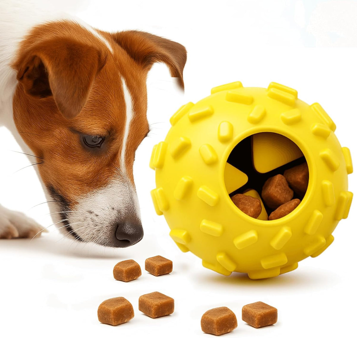 Treat Dispensing Dog Toys - Interactive Cognitive Dog Treat Toy,Puzzle Ball for Puppies & Small Dogs,Promotes Slow Eating, Reduces Stress,Perfect for Fetch,Chewing & Training - Image 9