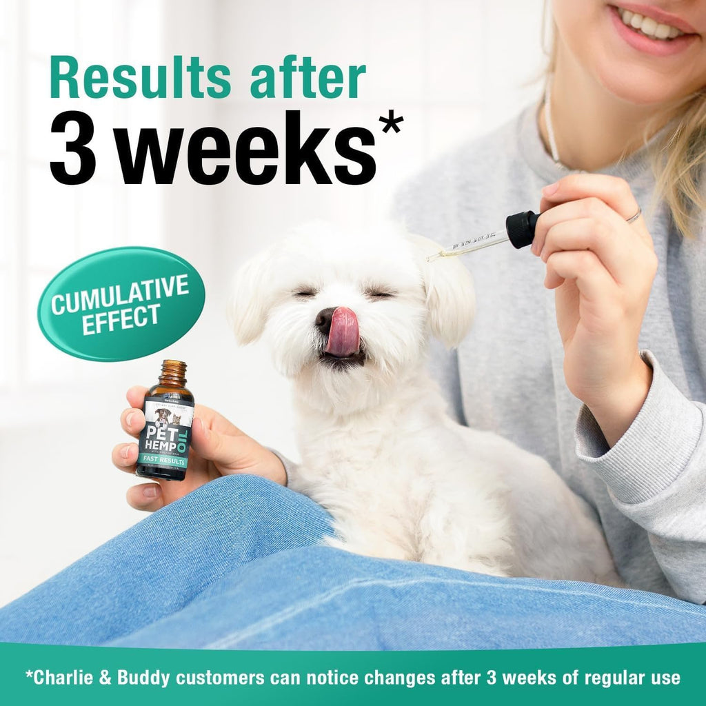 Imported USA authentic pet health supplement bottle packaging display.