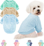 Dog Sweater, 3 Pack Dog Sweaters for Small Medium Dogs or Cat, Warm Soft Flannel Pet Clothes for Dogs Girl or Boy, Dog Shirt Coat Jacket (Medium, Pink+Purple+Light Green) - Image 12
