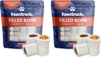 Pawstruck Large 5-6" Filled Dog Bones Variety Pack - Peanut Butter, Cheese & Bacon, Beef Flavors - Made in USA, Long Lasting Stuffed Femur Treat for Aggressive Chewers - Pack of 3, Packaging May Vary - Image 12