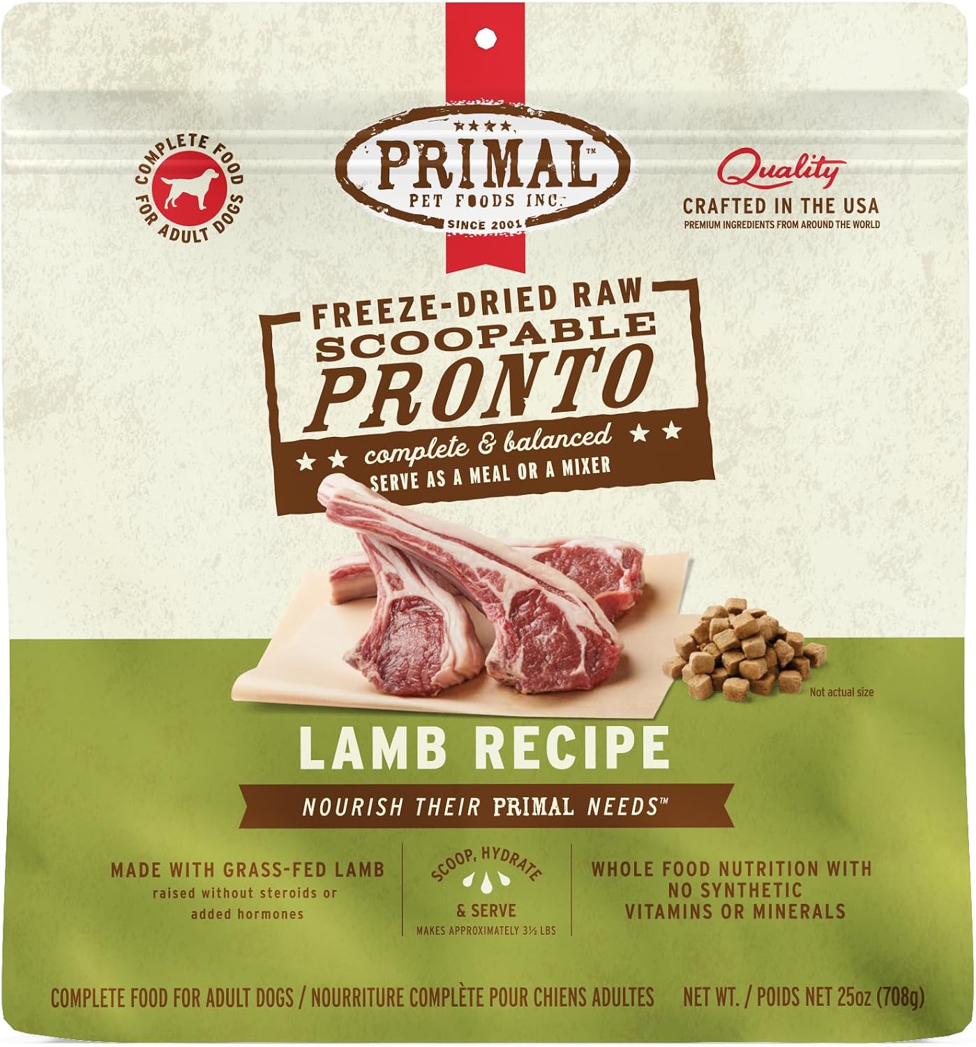 Primal Freeze Dried Dog Food, Pronto Mini Nuggets, Beef; Scoop & Serve, Complete & Balanced Meal; Also Use as Topper or Treat; Premium, Healthy, Grain Free High Protein Raw Dog Food (25 oz) - Image 15