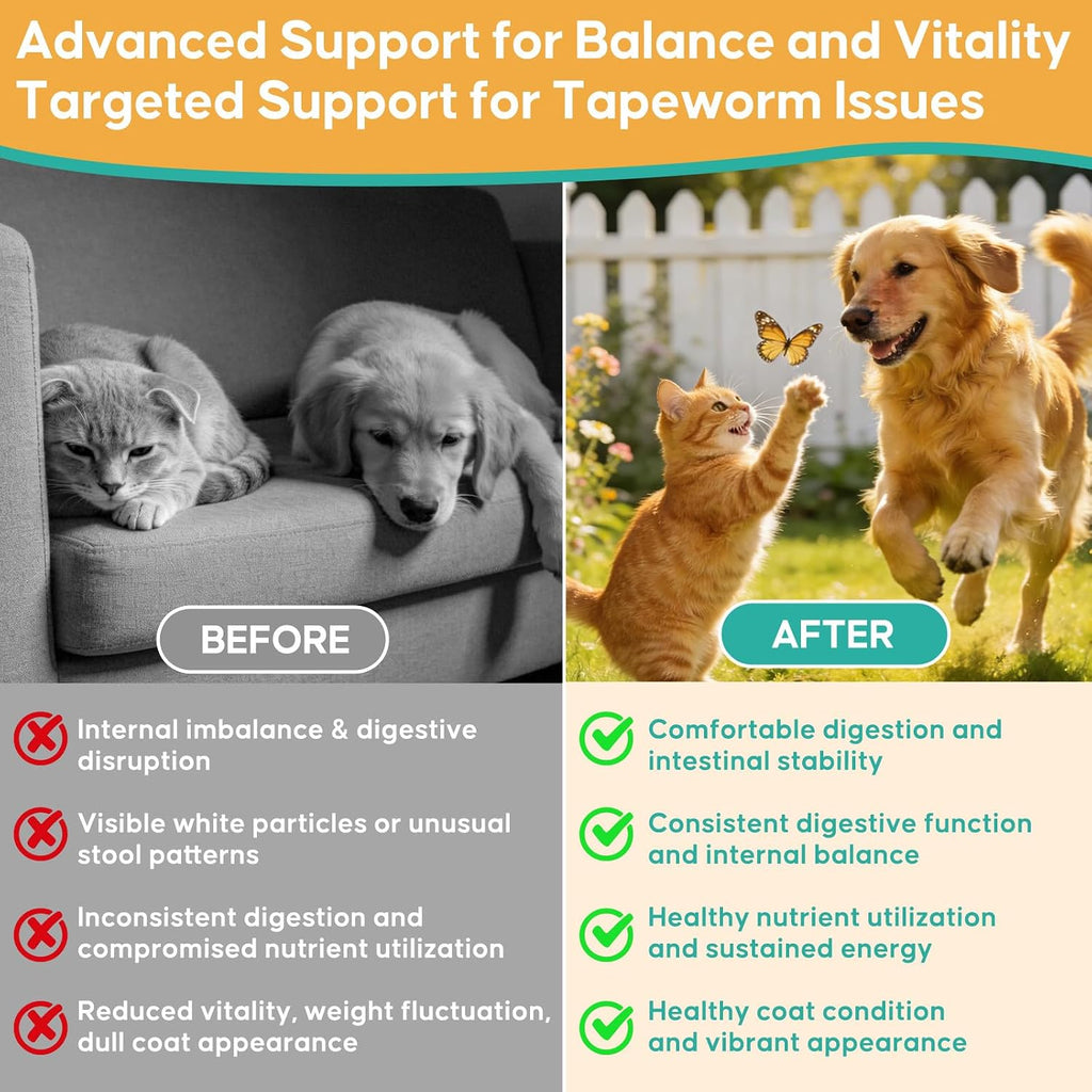 Close up of BiKontrun sixty milliliter tapeworm management liquid for domestic pets.