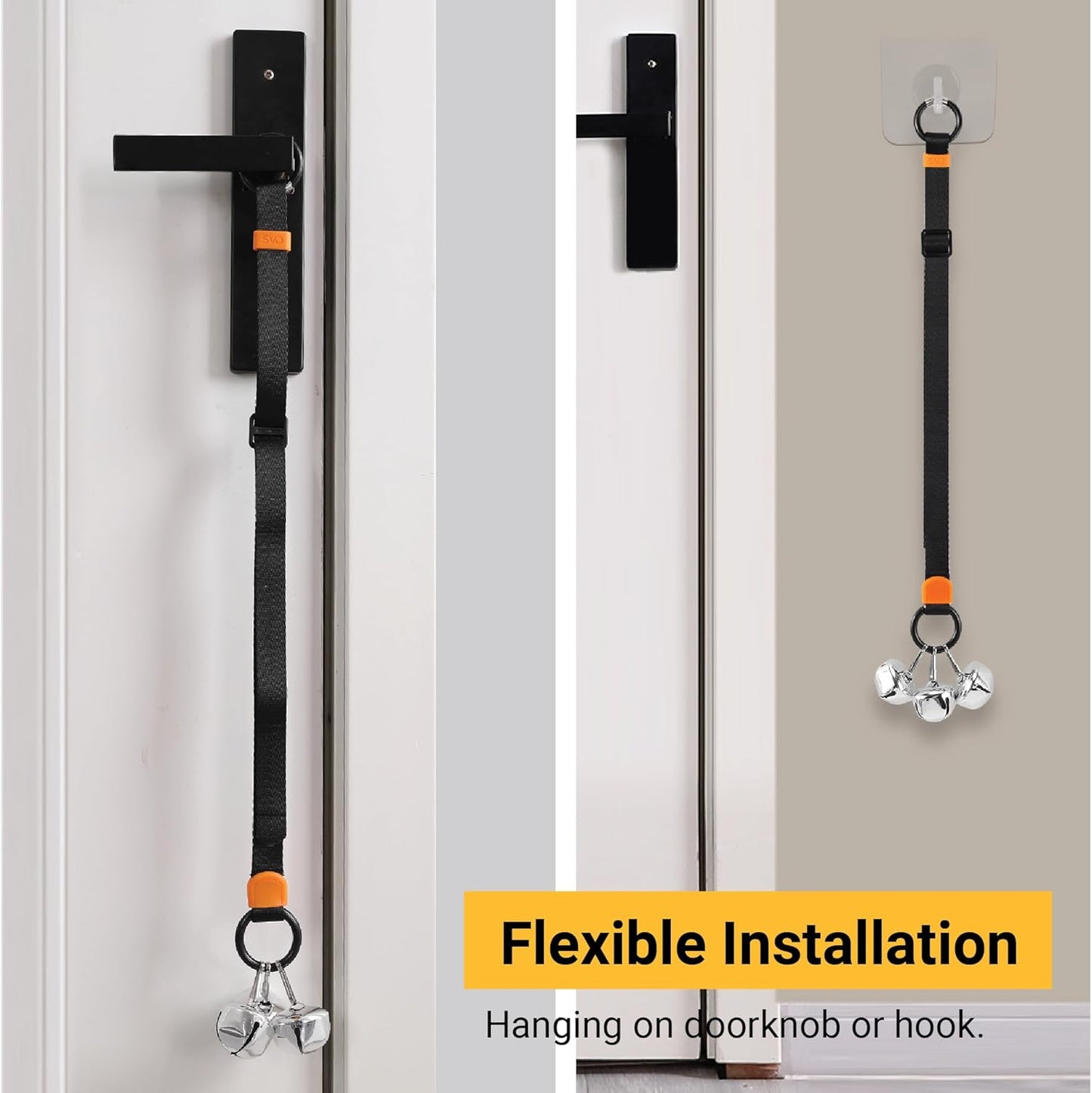 SVD.PET door bell mounted on a wall hook