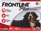 FRONTLINE Plus Flea & Tick Spot Treatment for X-Large Breed Dogs 89-132 lbs. (Red) Count of 3 - Image 9
