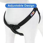 Step-in design mechanism for easy puppy harness application