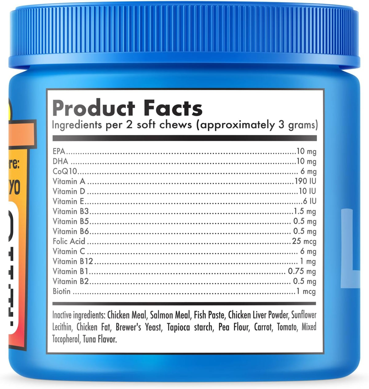 Legitpet premium imported feline multivitamin chewable supplements.