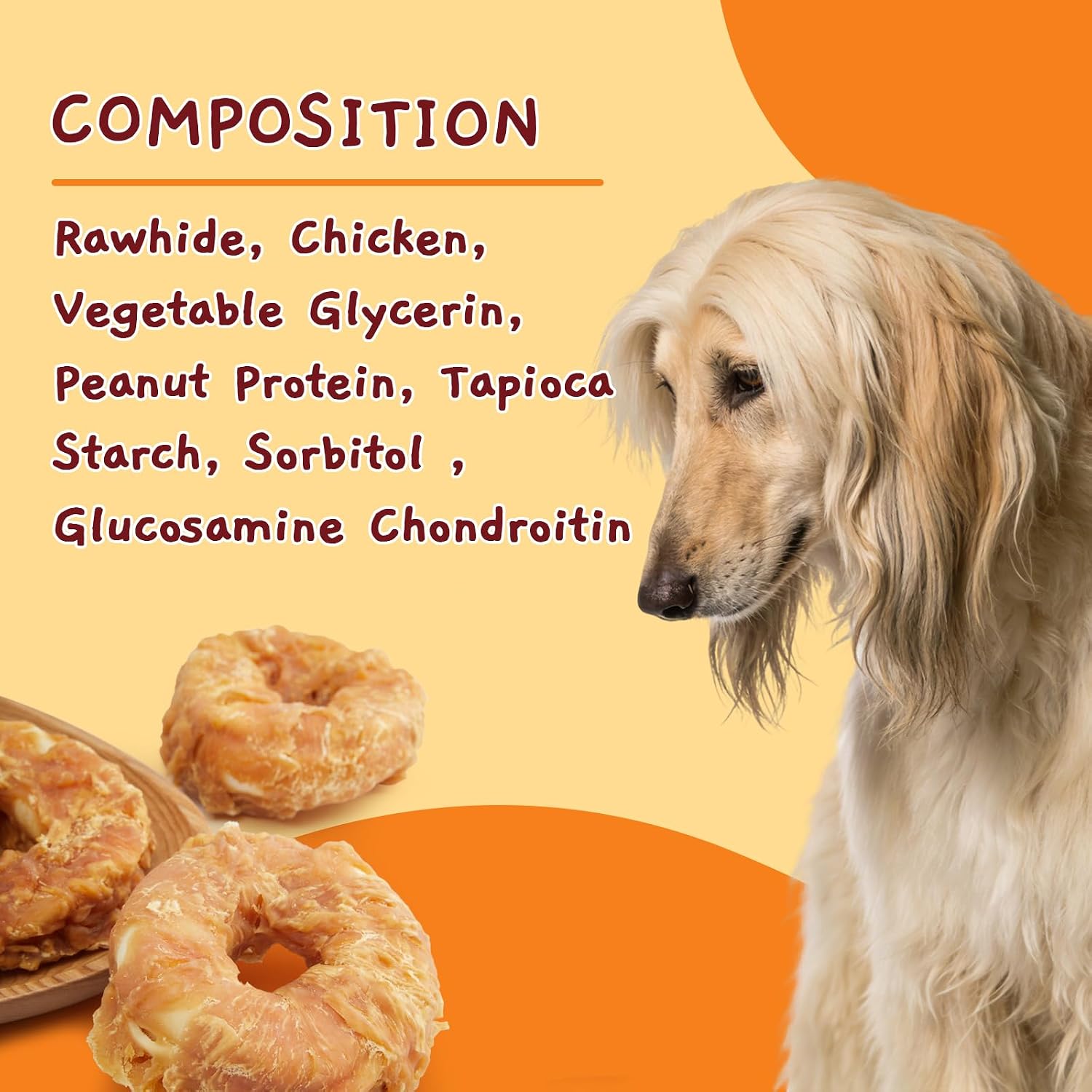 Jungle Calling Dog Treats Long Lasting, Rawhide Chews for Dogs, Chicken Wrapped Rawhide Donuts, Chewy Snacks for Medium Large Dogs - Image 9
