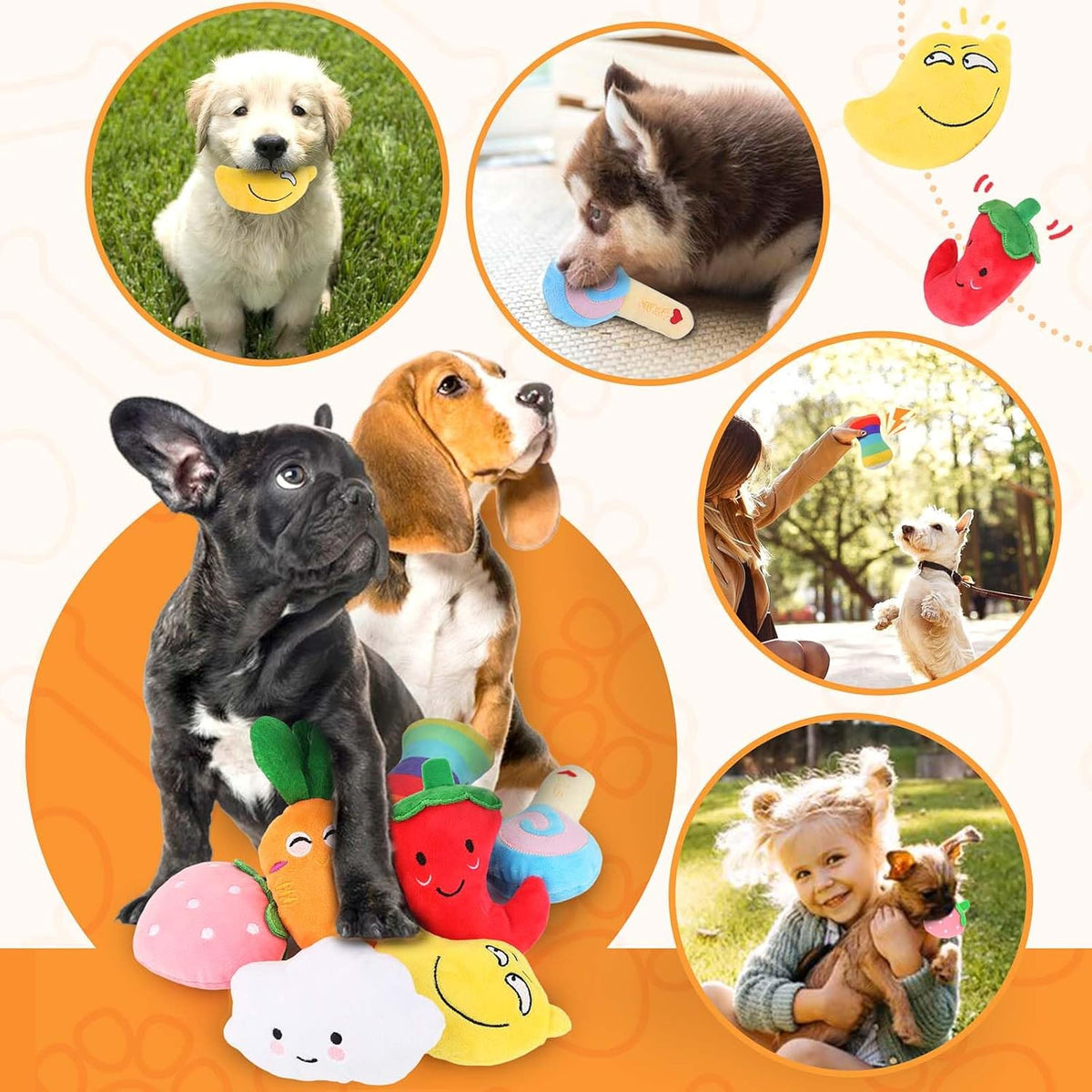 Loyee squeaky toy collection for small dogs