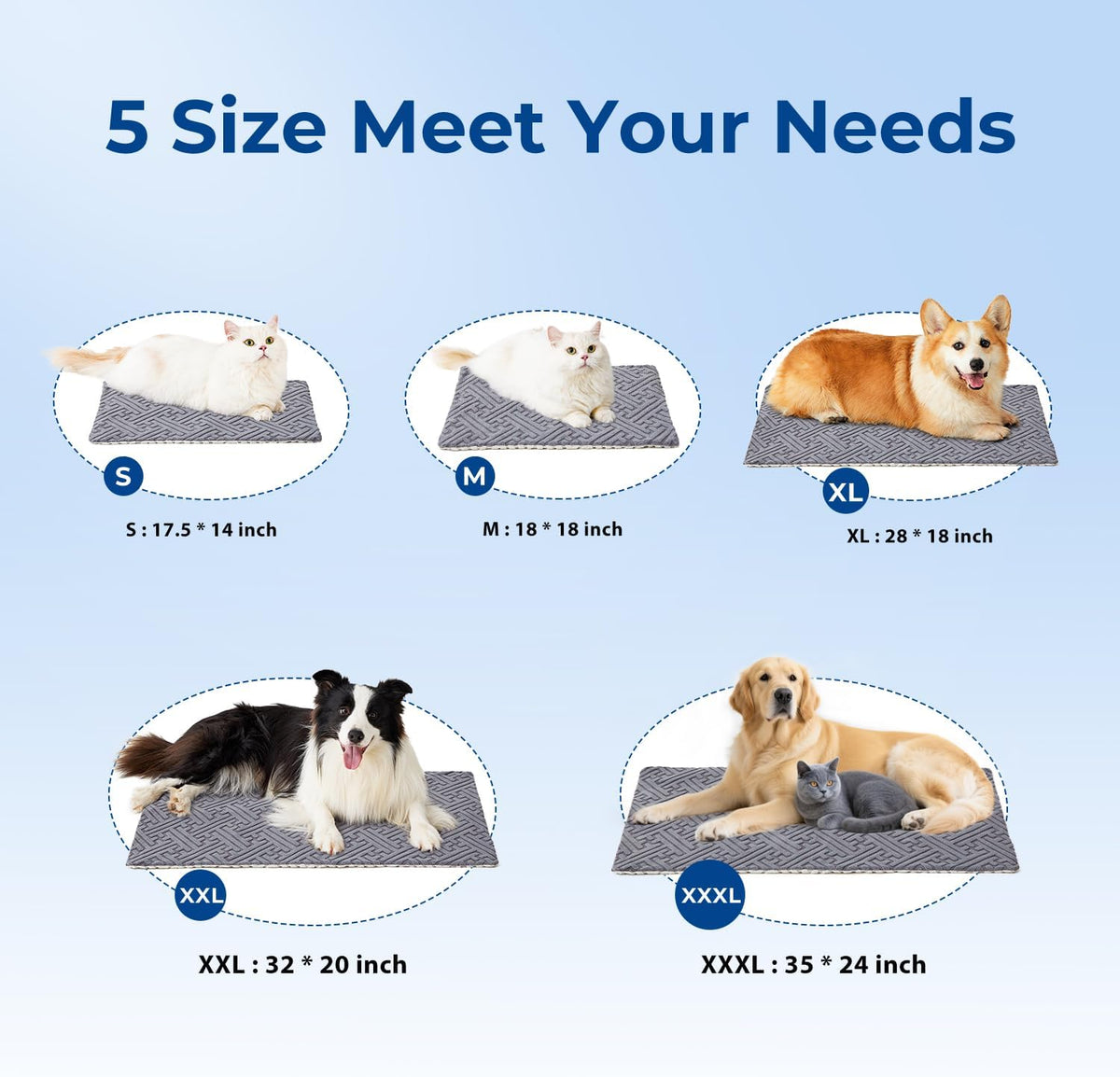 ZOMISIA medium eighteen by eighteen inch heated pet mat packaging view