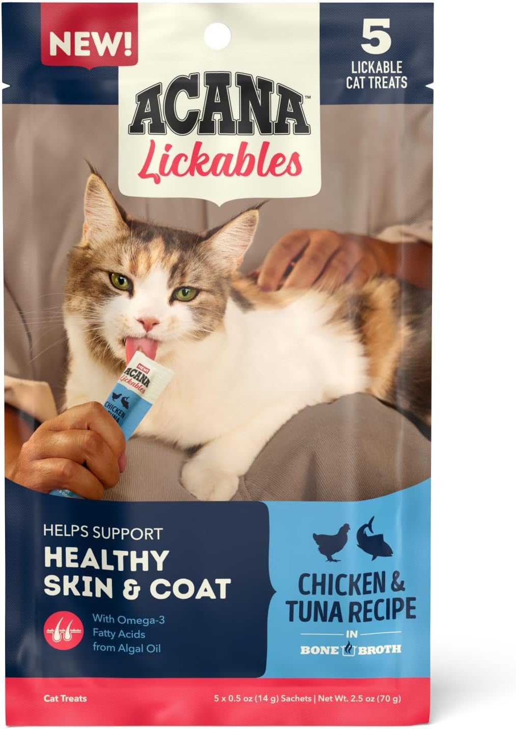 ACANA Lickables Cat Treats Salmon Recipe .5oz Tubes (5 Count) - Image 12