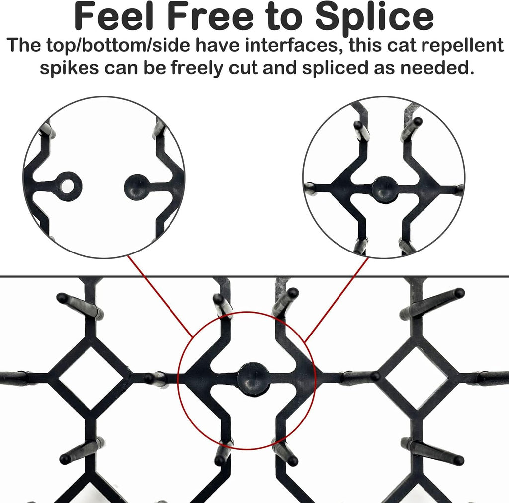 Fhiny plastic spike mat for indoor furniture protection