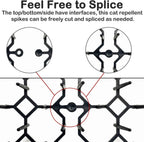 Fhiny plastic spike mat for indoor furniture protection