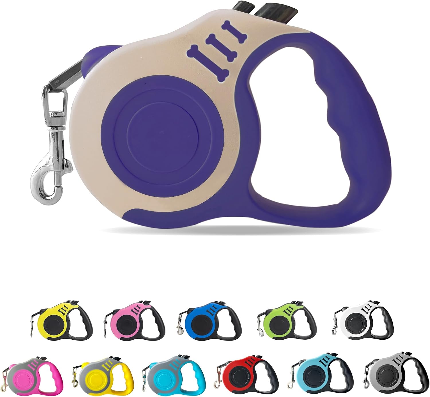 Retractable Dog Leash Automatic Telescopic Tractor Dog Tape, Pet Tape 10/16 FT Durable and Convenient, with Non-Slip Handle, Suitable for Small and Medium-Sized Dogs Blue - Image 13