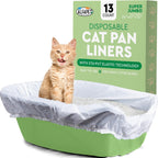 Alfapet Elastic Cat Litter Box Liners - Super Jumbo 5 Count - Tear-Resistant Cat Litter Bags, Waterproof Kitty Litter Liners - Fits Litterbox Pan Sizes X-Giant, Jumbo, 42" x 20" x 2 MIL 30 lb Capacity - Image 9