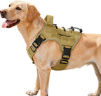 Heavy-Duty Tactical Dog Harness for Large Dogs, No Pull Adjustable Reflective Pet Vest with Molle System, K9 Military-Grade Control for Service Training, Outdoor & 10+ Breeds, Pink Camo, Medium - Image 14