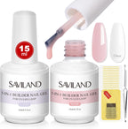 Saviland 5 in 1 builder nail gel kit front view