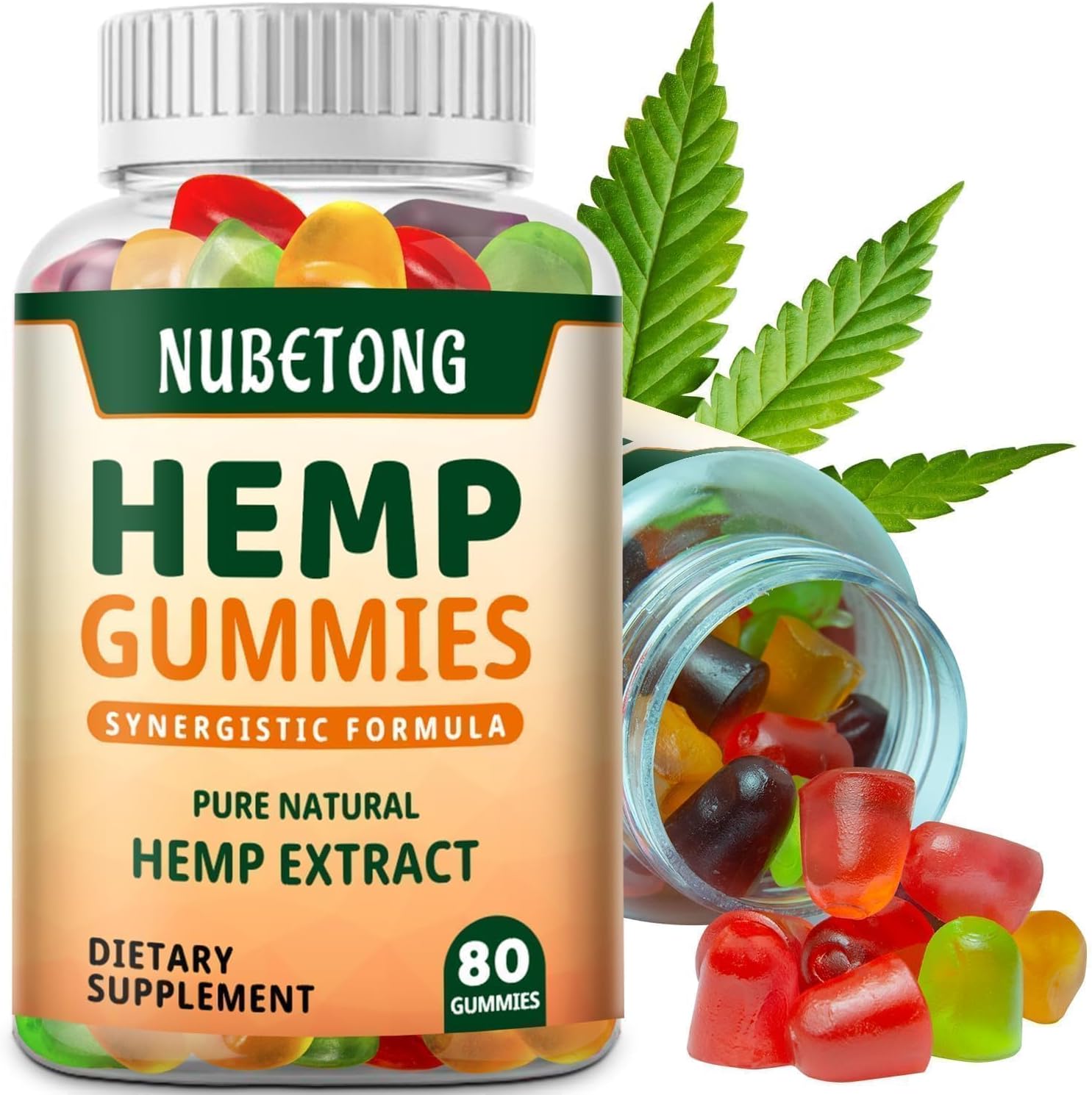 Nubetong High Potency Hemp Gummies bottle front view