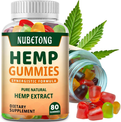 Nubetong High Potency Hemp Gummies bottle front view