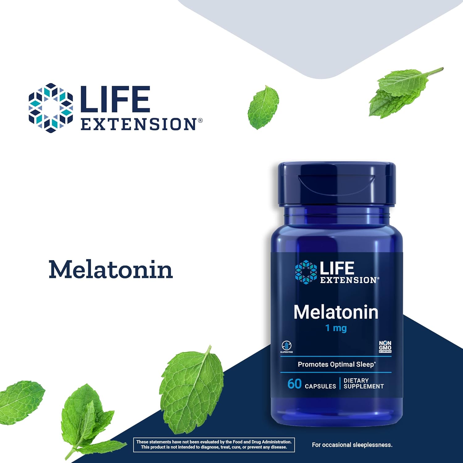 Life Extension Melatonin 1 mg - For Restful Night, Hormone Balance, and Immune Health - Immediate Release - Gluten-Free, Non-GMO - 60 Capsules - Image 4