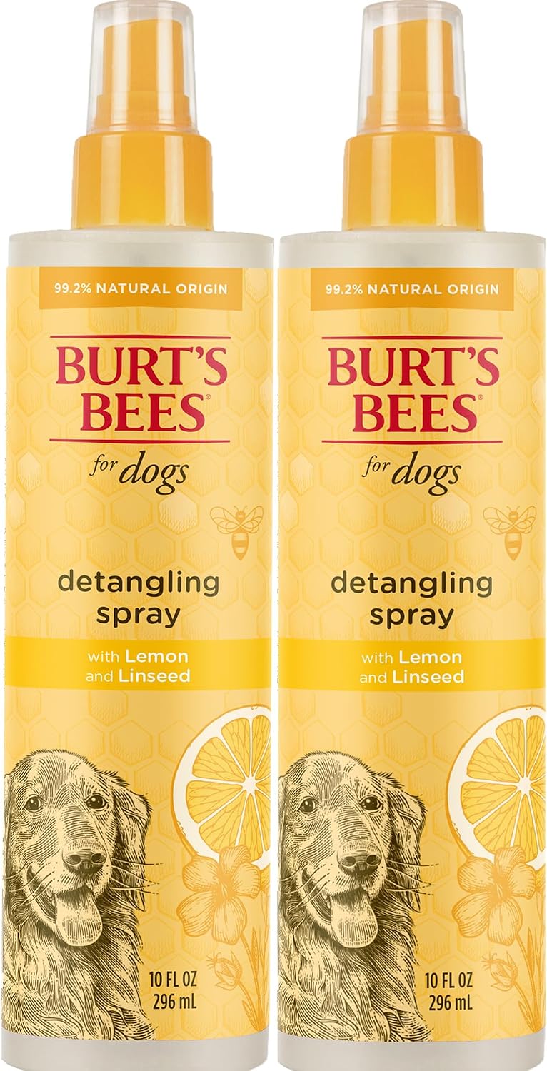 Burt's Bees for Pets Dog Detangling Spray, Natural Leave-in Coat Detangler & Dog Deodorizing Grooming Spray with Lemon, pH Balanced for Dogs, Paraben & Sulfate Free, 10 Fl Oz - Image 11
