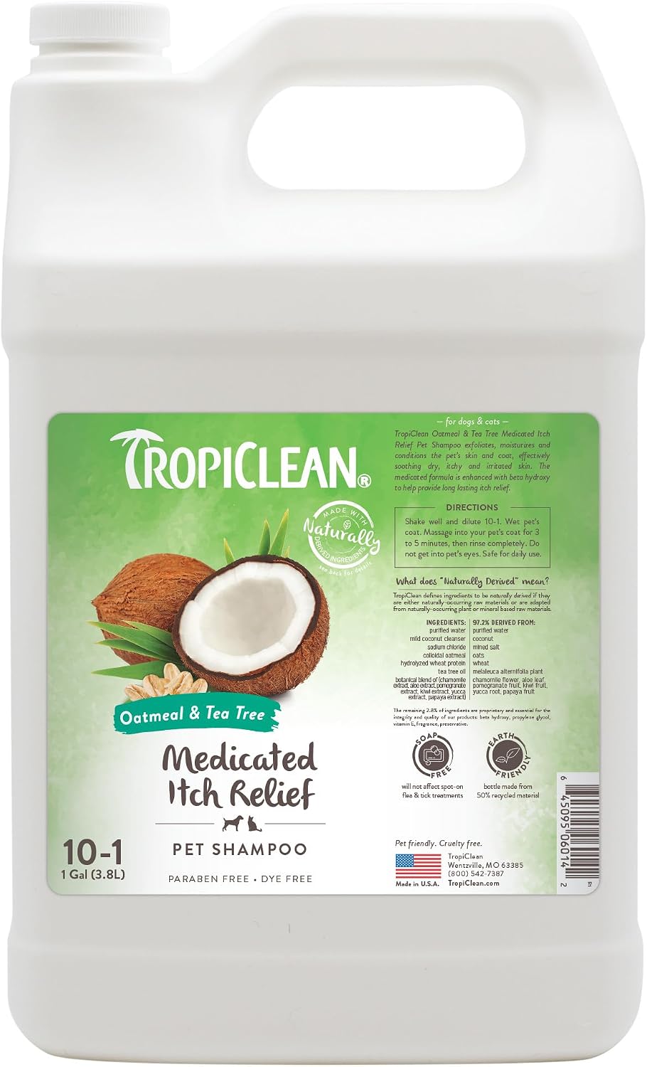 TropiClean 2-in-1 Dog Shampoo and Conditioner, Professional Dog Shampoo, Moisturizing Detangler, Puppy Safe, Made in USA, Papaya Scent, 1 Gallon - Image 11
