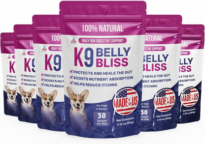 Pup Labs K9 Belly Bliss, All-Natural Gut Health for Dogs, Vet Approved Prebiotic for Dogs for Daily Digestive Support and Dog Constipation Relief, Easy to Use Topper for Dry and Wet Food, 30 Scoops. - Image 10