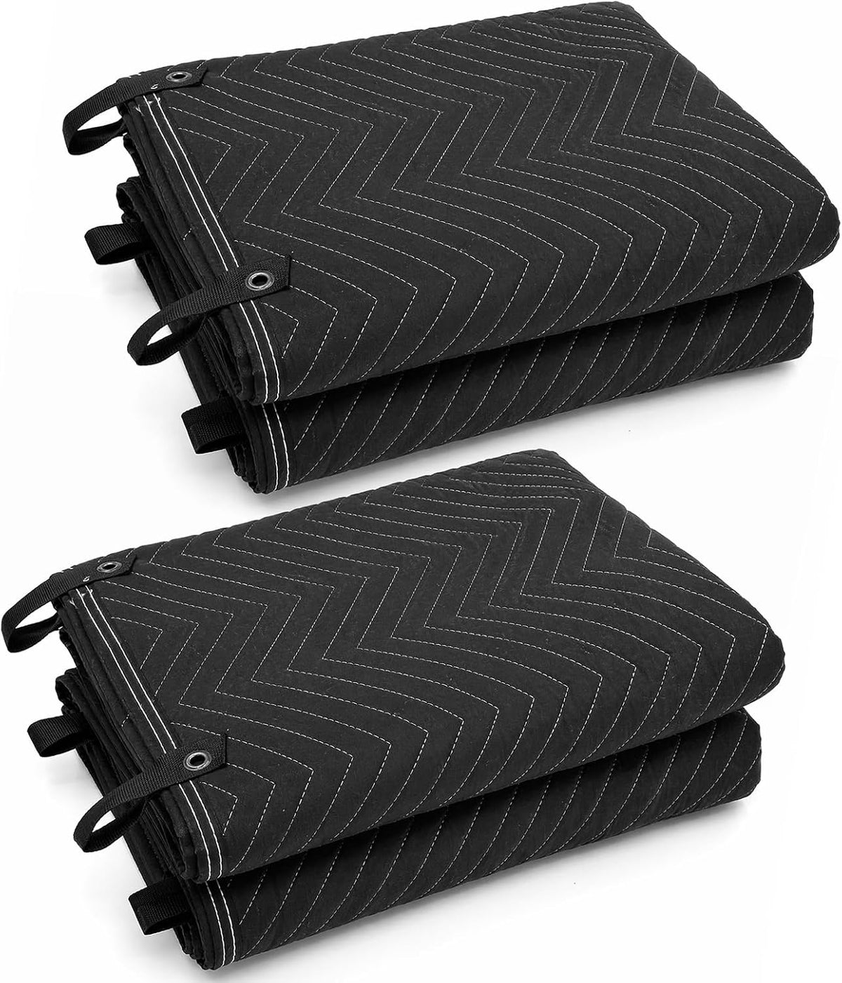 JZHLLA heavy duty acoustic blanket folded neatly showing its thick composite layers.